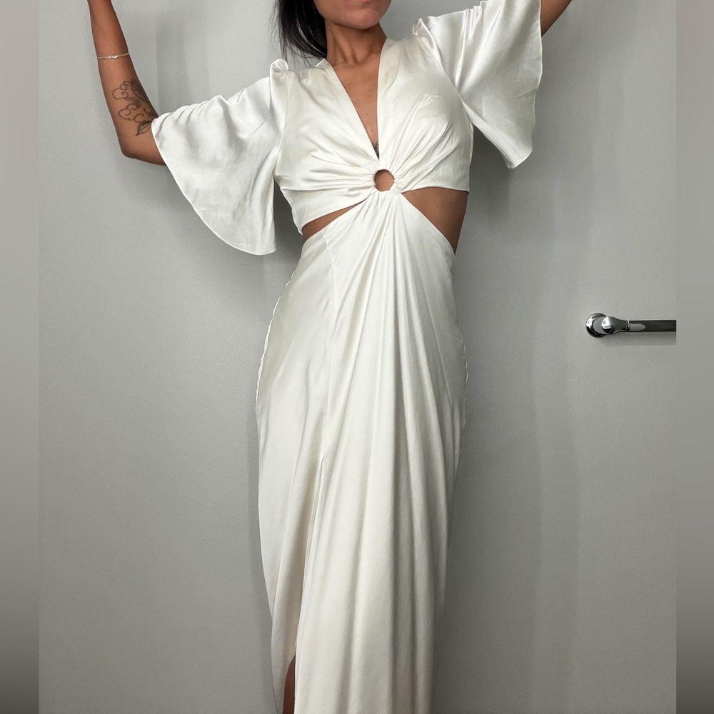 Abercrombie & Fitch Satin O-Ring Dress